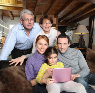 Jason Tenenbaum with his family